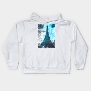 Eiffel Tower Through The Trees. For Eiffel Tower & Paris Lovers. Kids Hoodie